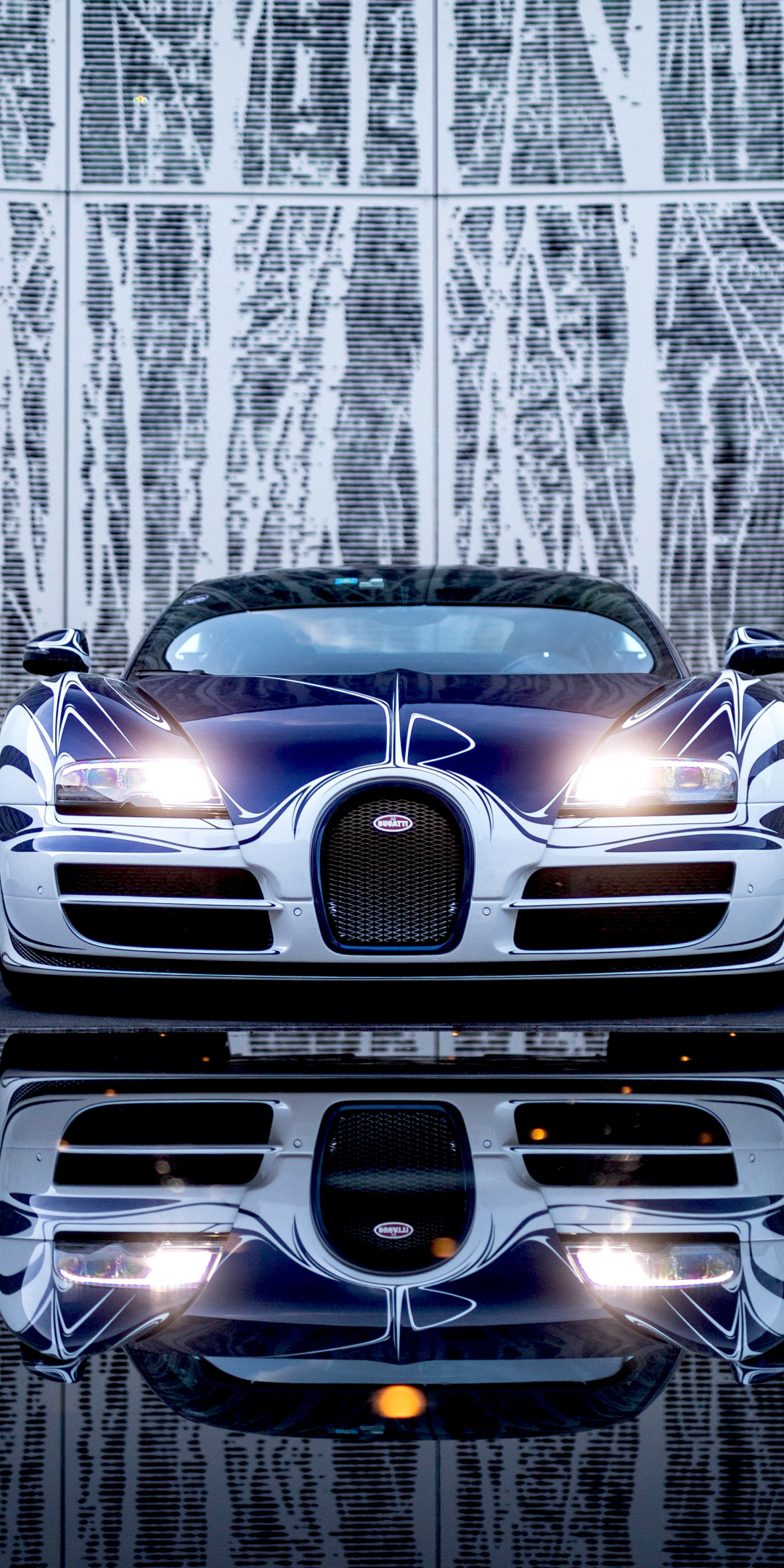 Bugatti Veyron Grand Sport Roadster, front, luxury car, 1080x2160 wallpaper