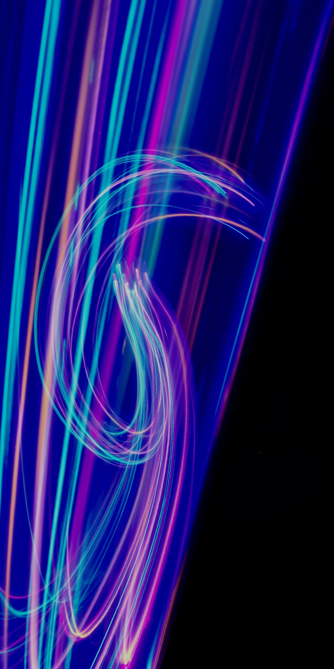 Lights, lines, colorful, 1080x2160 wallpaper