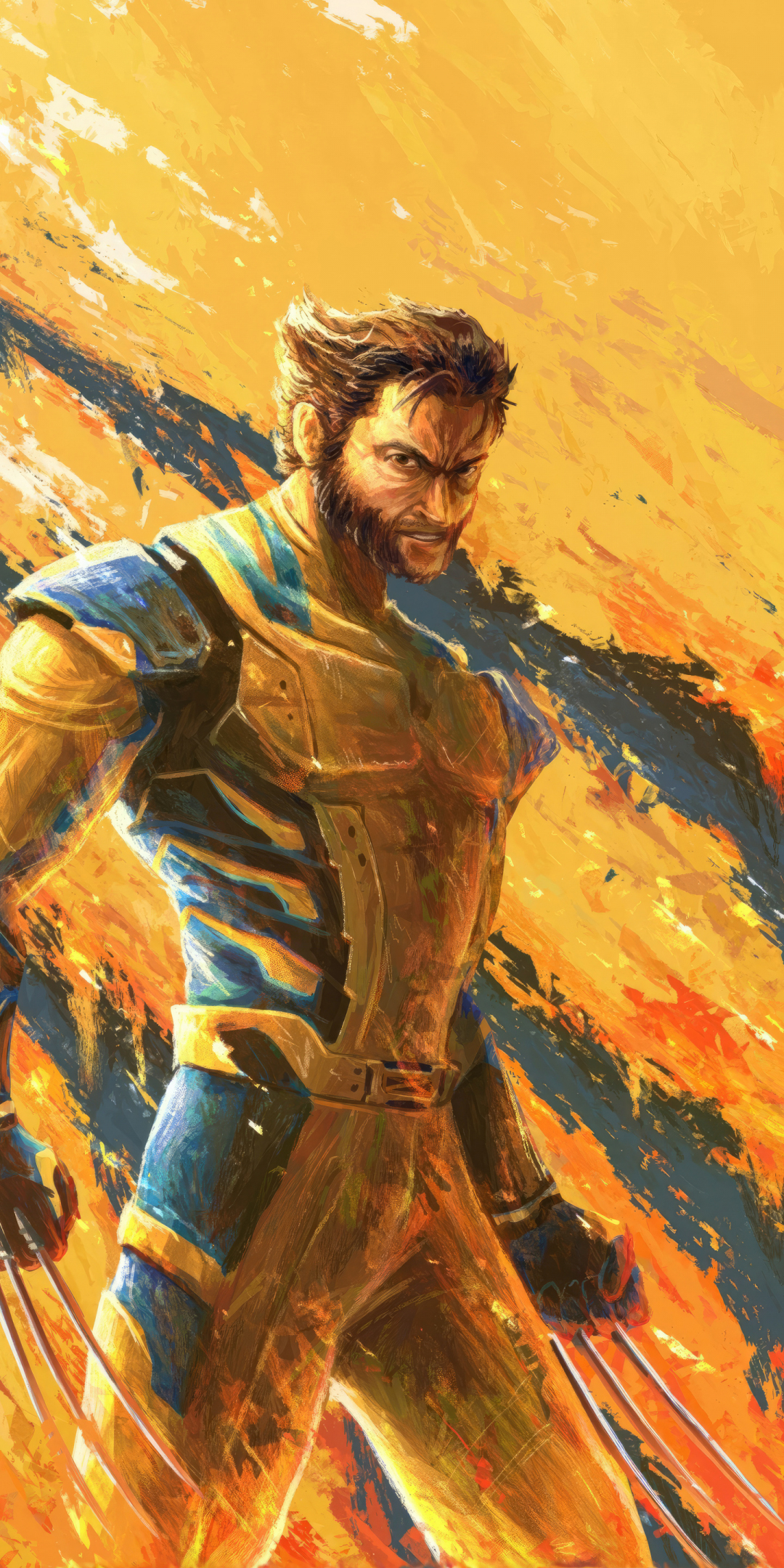 Wolverine in 2023 movie, Deadpool 3, fan art, 1080x2160 wallpaper