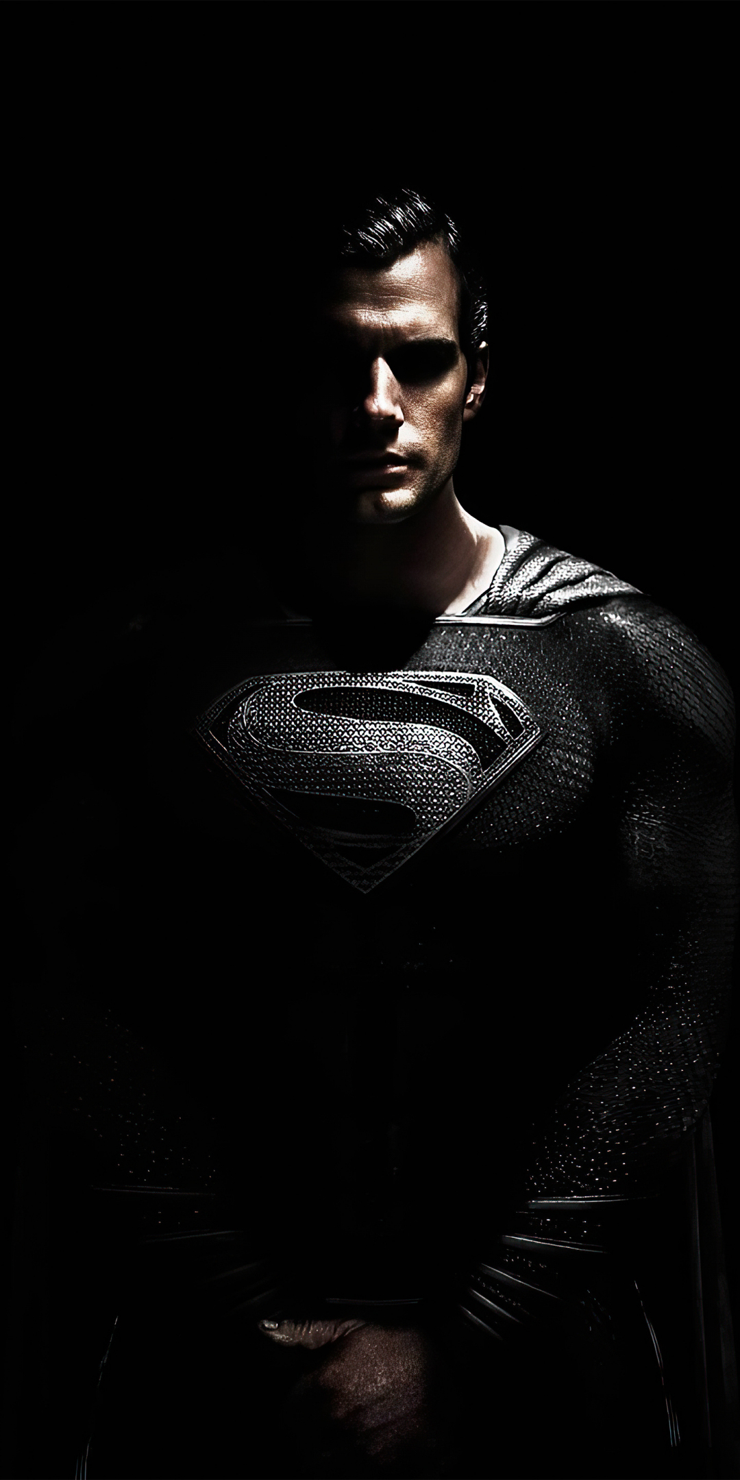 Black suit, superman, dark, 2020, 1080x2160 wallpaper
