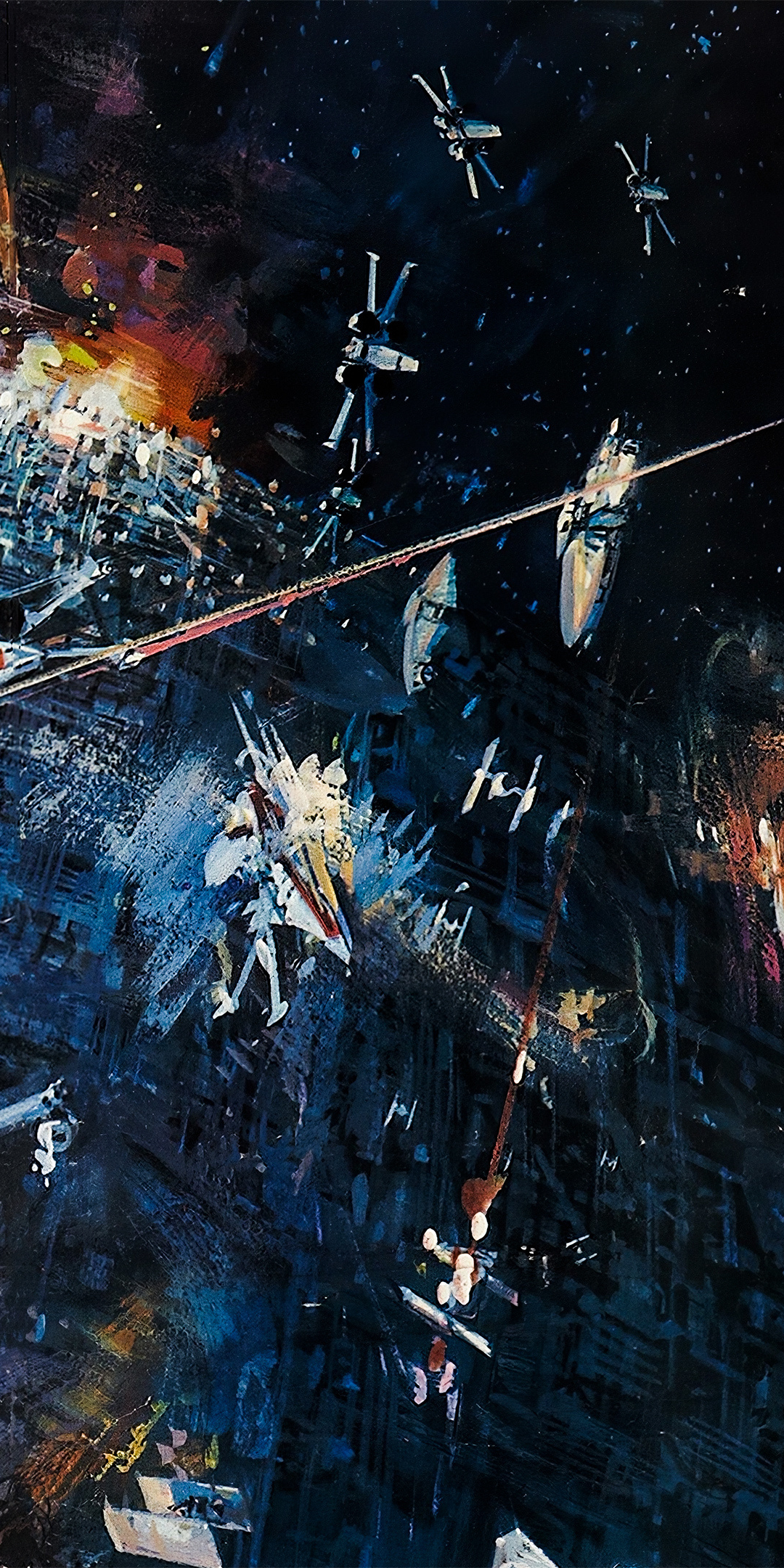 Star Wars, spacecraft, war, 1977 movie, poster, 1080x2160 wallpaper