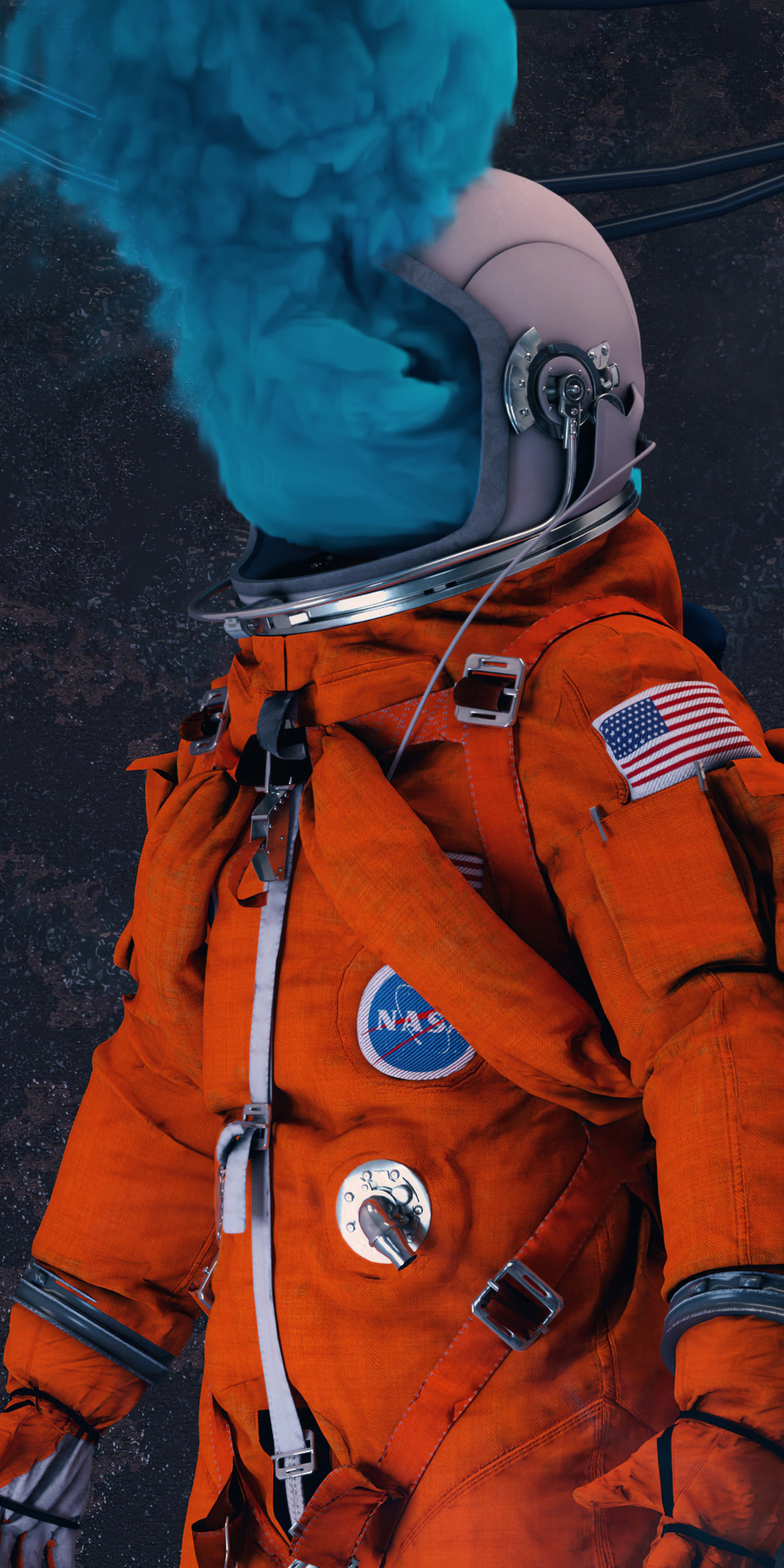 Astronaut, NASA, space suit, surreal, 1080x2160 wallpaper