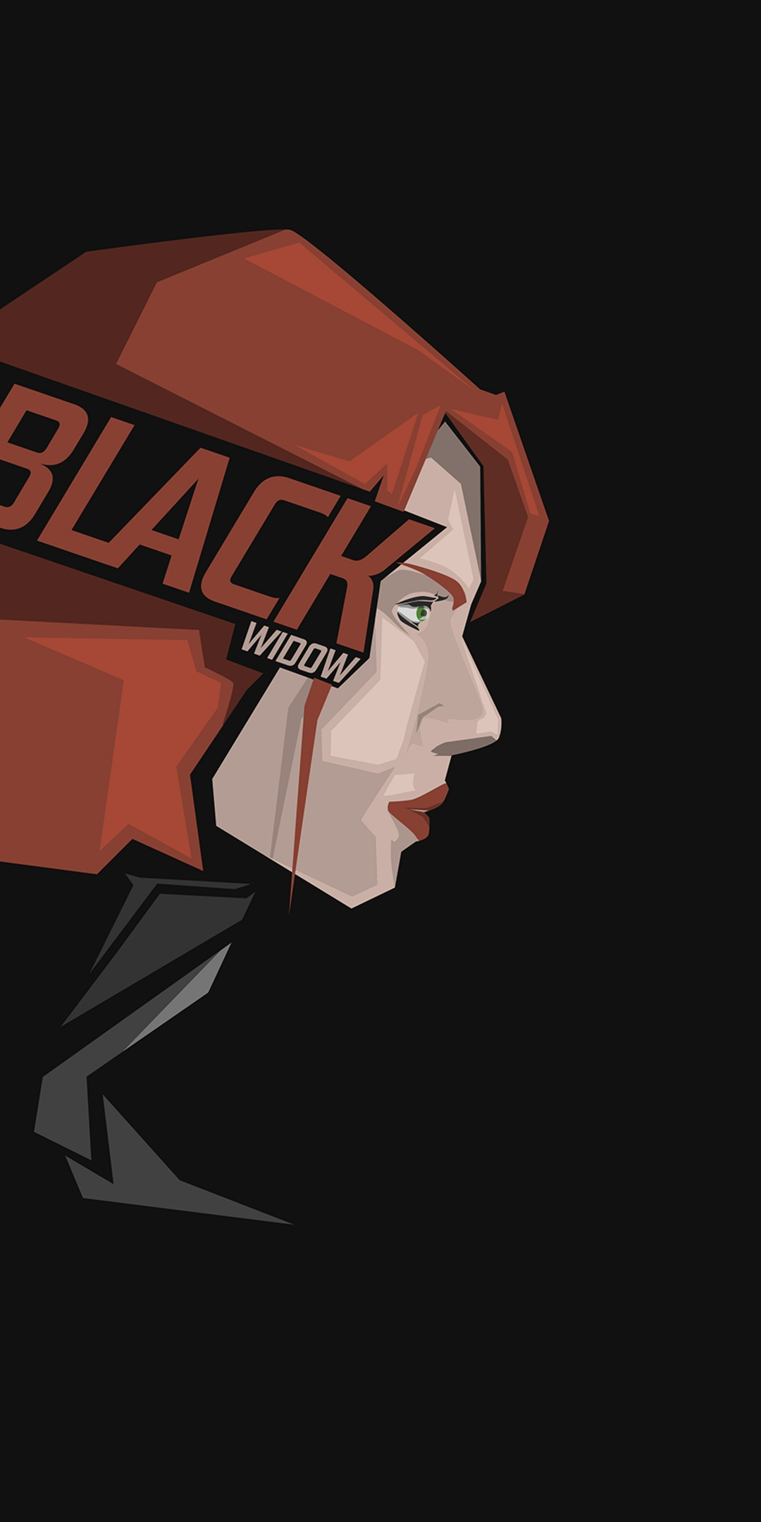 Black widow, marvel, superhero, art, 1080x2160 wallpaper