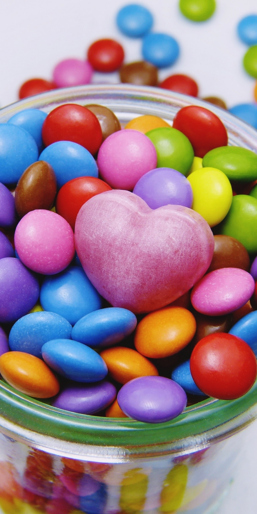 Colorful, sweet candies, chocolate, 1080x2160 wallpaper