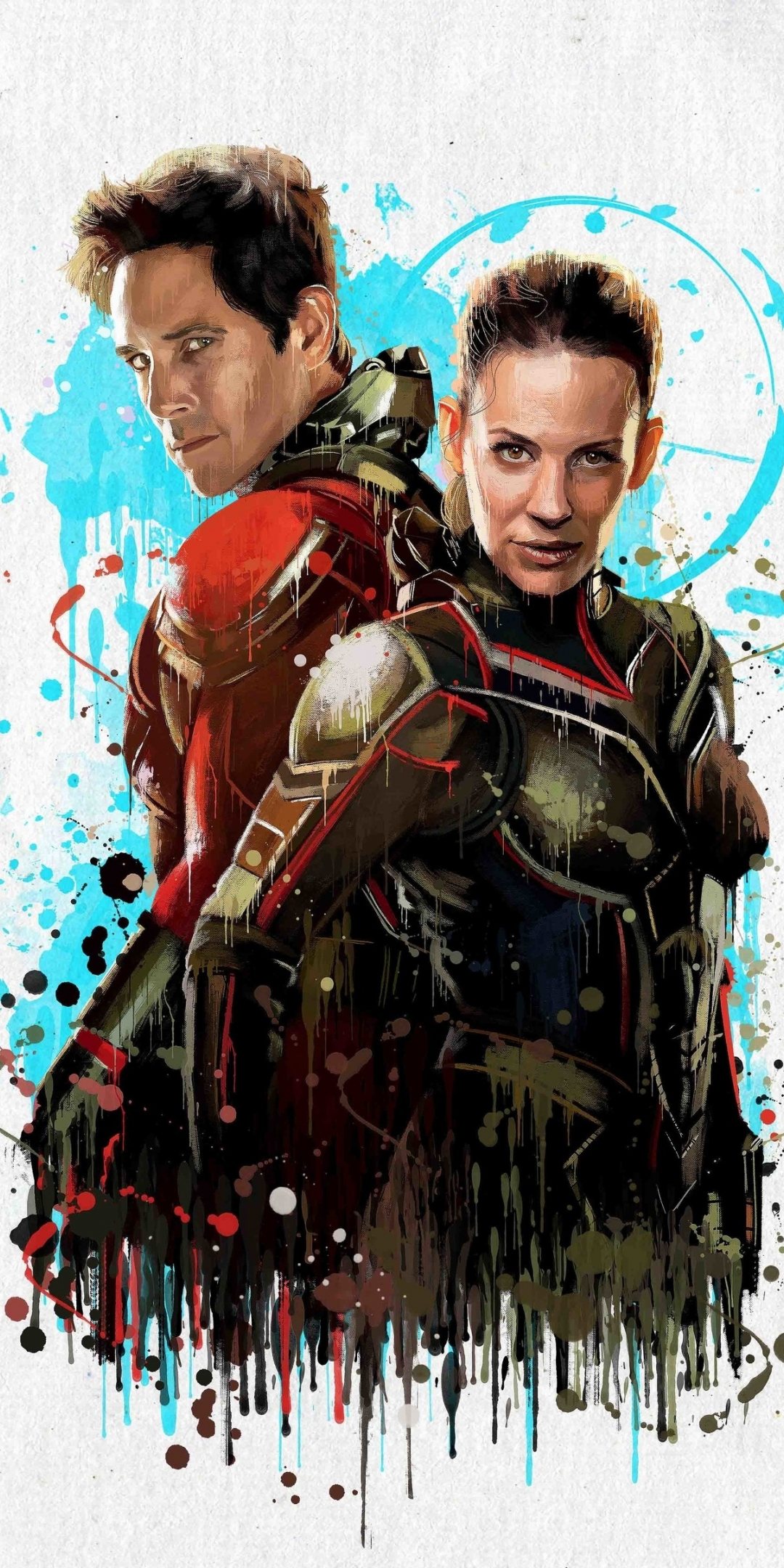 Artwork, Ant-man and the Wasp, movie, superhero team, 1080x2160 wallpaper