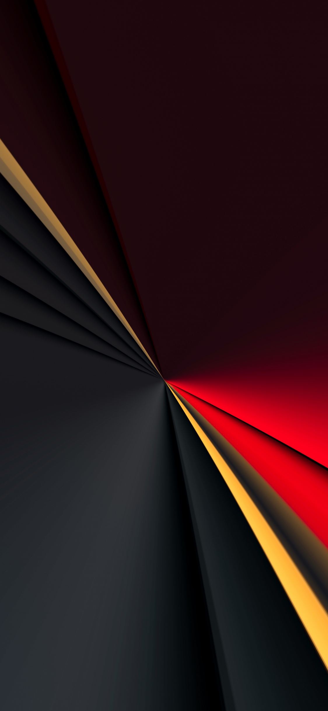 Download wallpaper 1125x2436 abstract, dark and multi-colored stripes ...