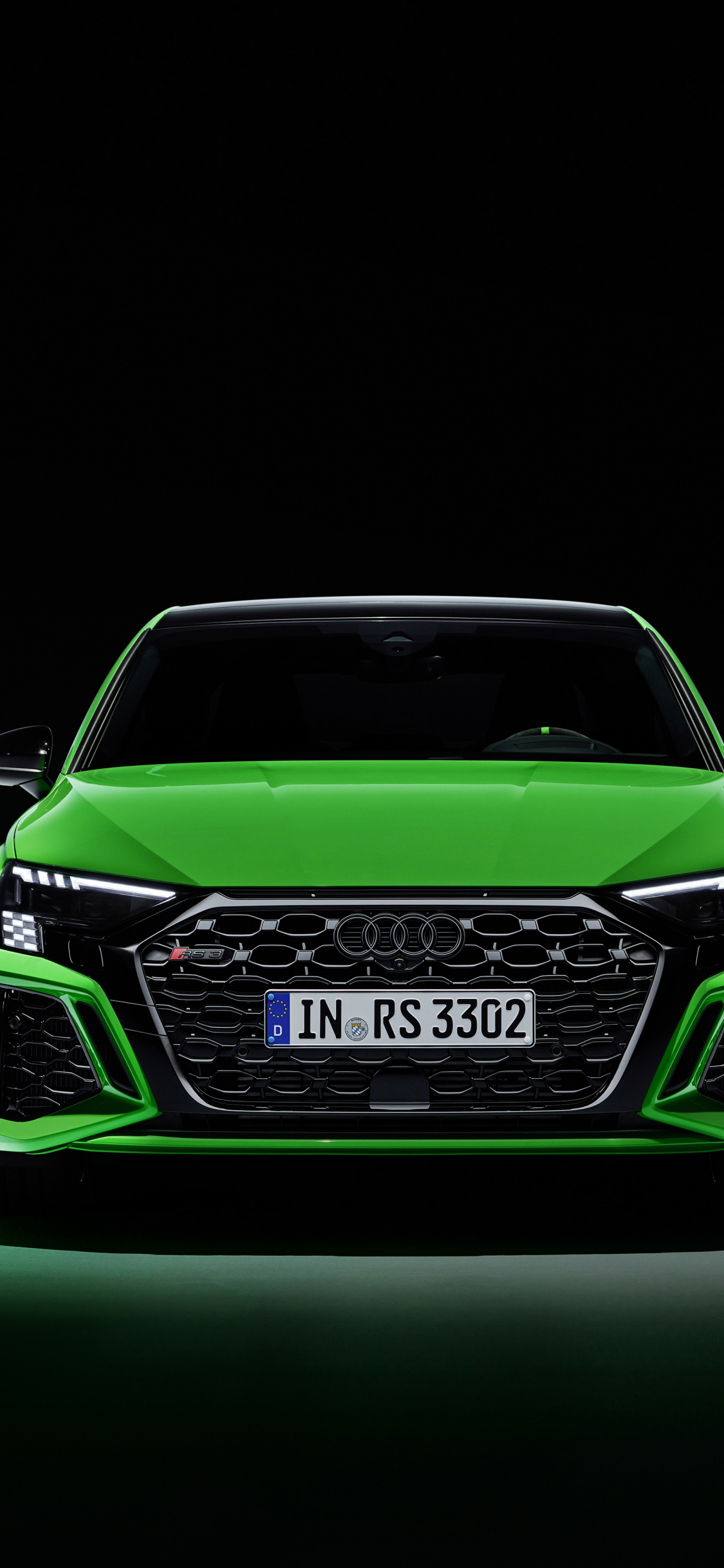 Download wallpaper 1125x2436 front-view, audi rs3, sedan car, iphone x,  1125x2436 hd background, 27247