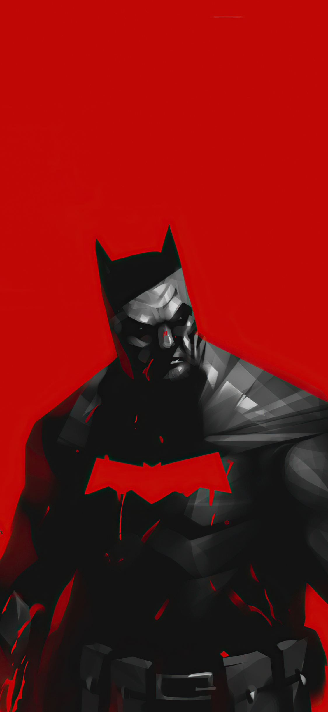 Download wallpaper 1125x2436 batman, red series, comic cover, iphone x,  1125x2436 hd background, 26868