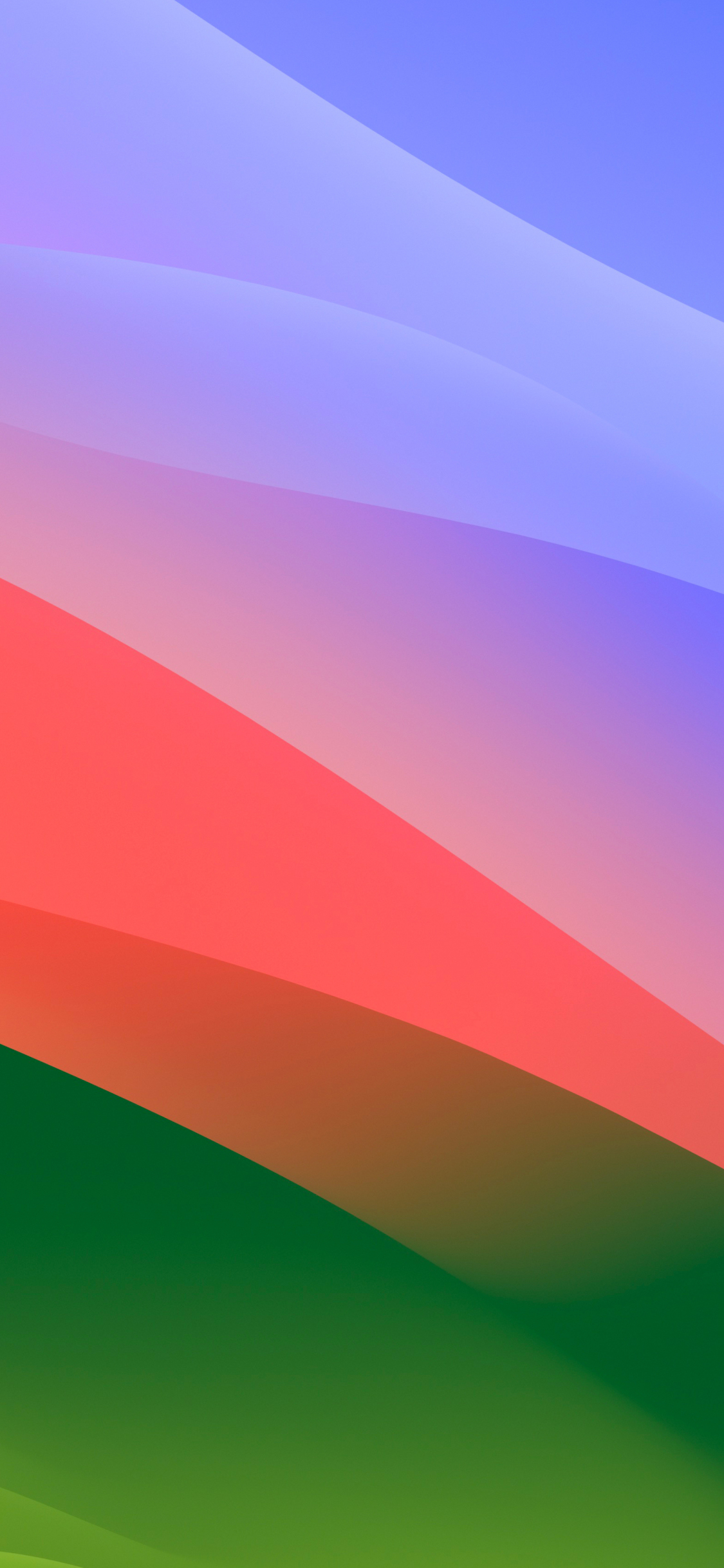 MacOS Sonoma, colorful waves, stock photo, 1125x2436 wallpaper