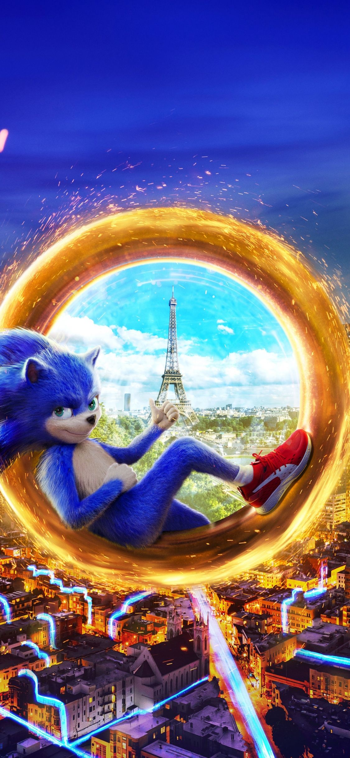 Download 1125x2436 Wallpaper Sonic The Hedgehog, 2019 Movie.