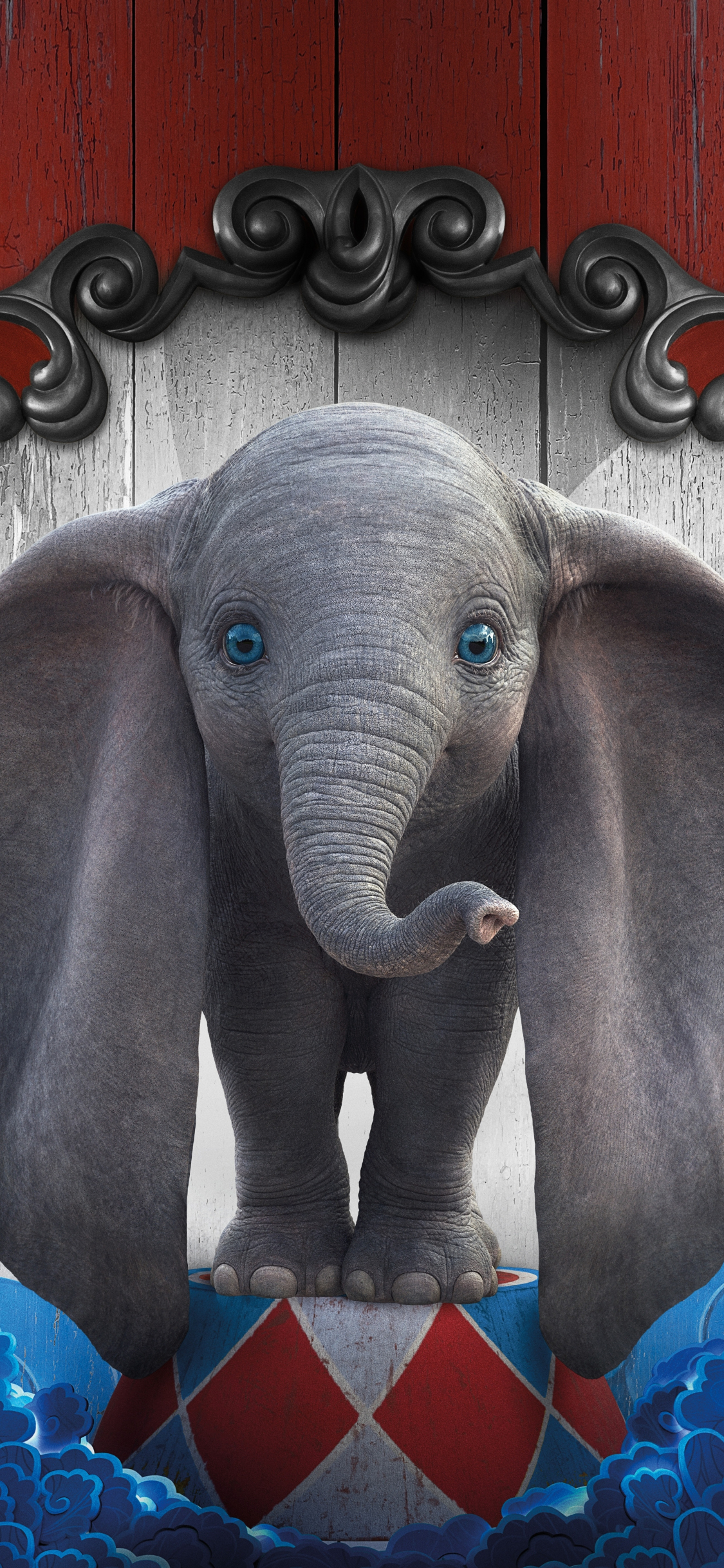 Download wallpaper 1125x2436 dumbo cute baby elephant 2019 movie iphone  x 1125x2436 hd background 18585