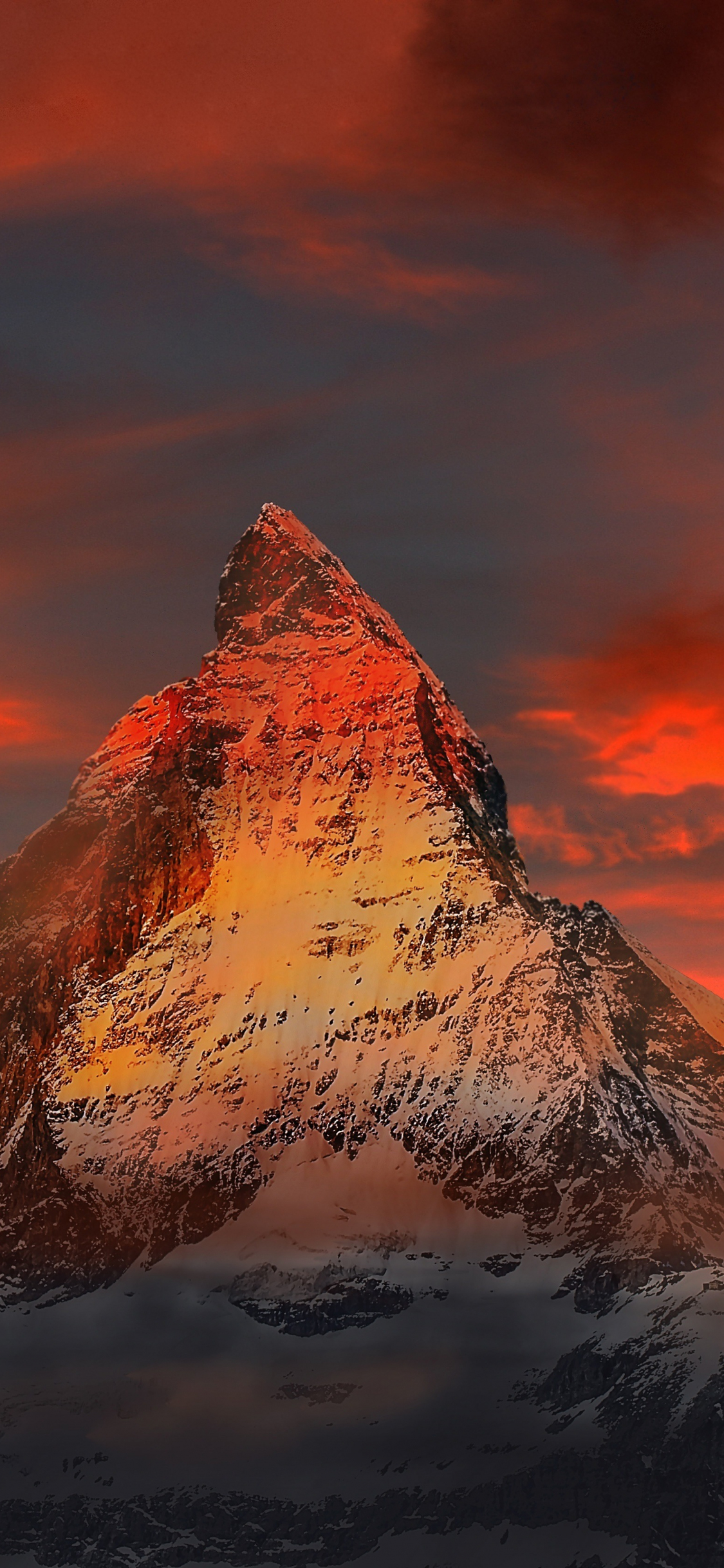 Download Matterhorn Sunset Clouds Mountains 1125x2436 Wallpaper Iphone X 1125x2436 Hd Image Background 15