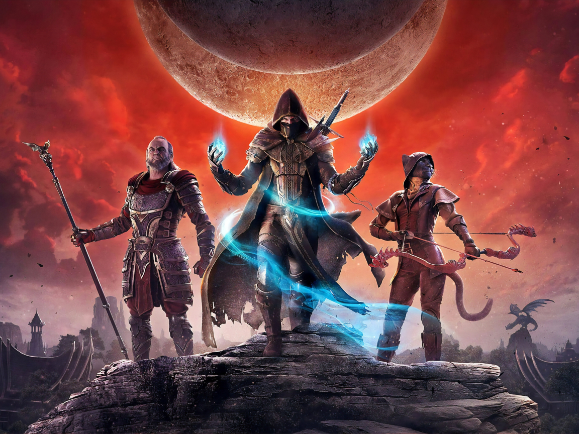 The Elder Scrolls Online, warriors, game, 1152x864 wallpaper