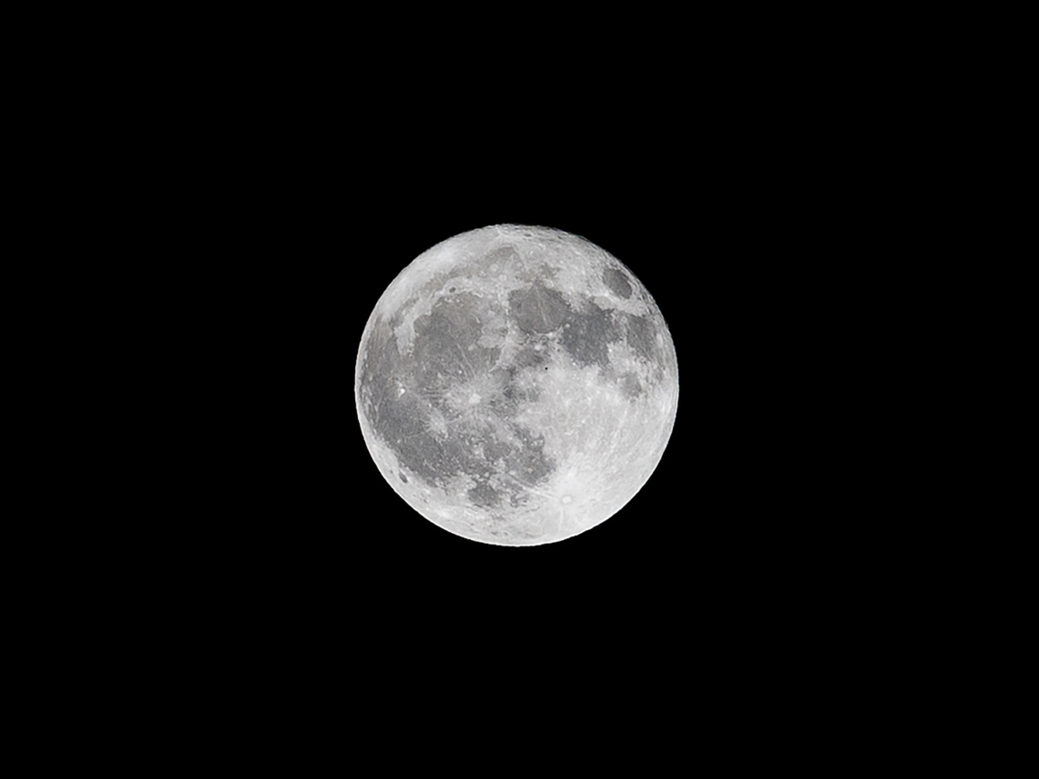 Download wallpaper 1152x864 gray moon, bw, sky, standard 4:3 fullscreen ...