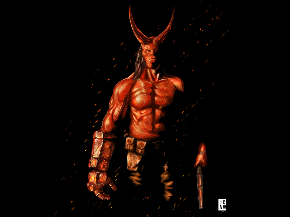Hellboy, 2019 movie, artwork, 1152x864 wallpaper