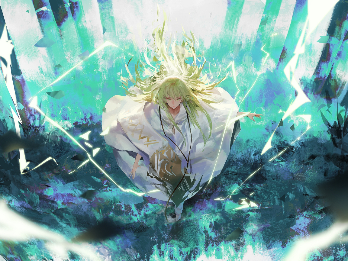 Download wallpaper 1152x864 art, enkidu, fate/grand order, anime ...