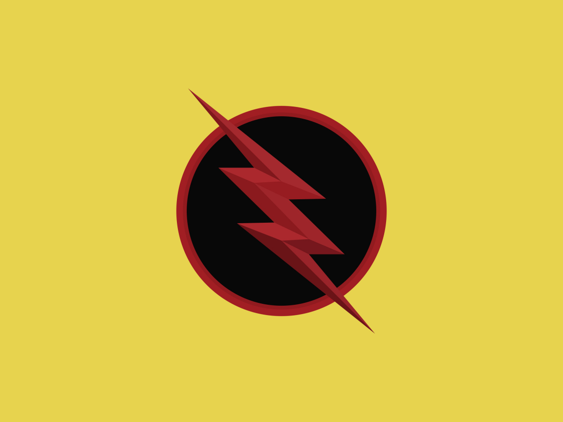 Reverse flash, logo, dc comics, minimal, 1152x864 wallpaper