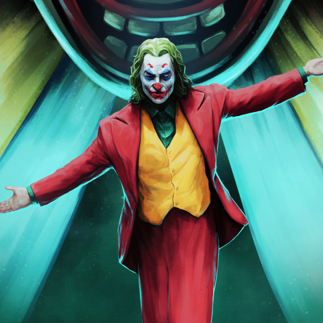 Joker 2019 Clown Mask Smoking Movie Art 4K Wallpaper #7.135
