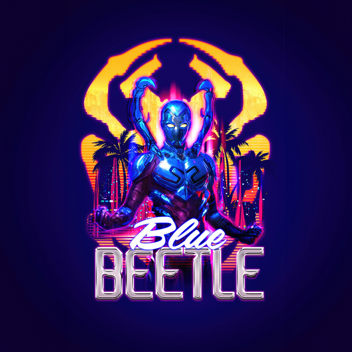 Wallpaper blue beetle, hotline miami art desktop wallpaper, hd image ...