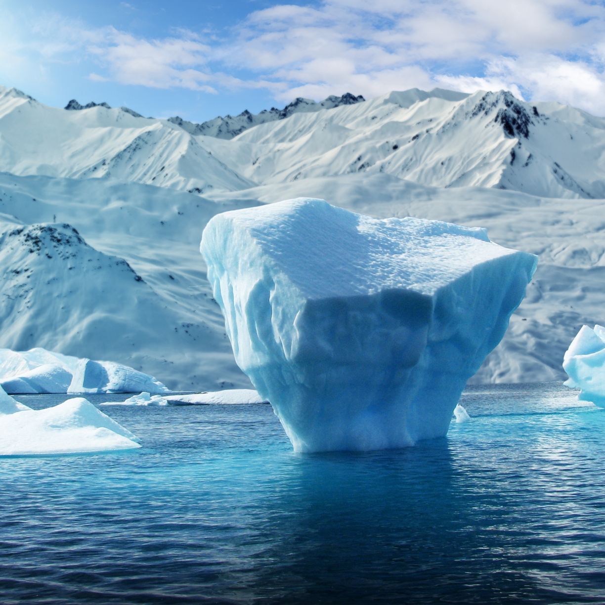 Wallpaper mountain, snow lake, glacier, iceberg desktop wallpaper, hd ...