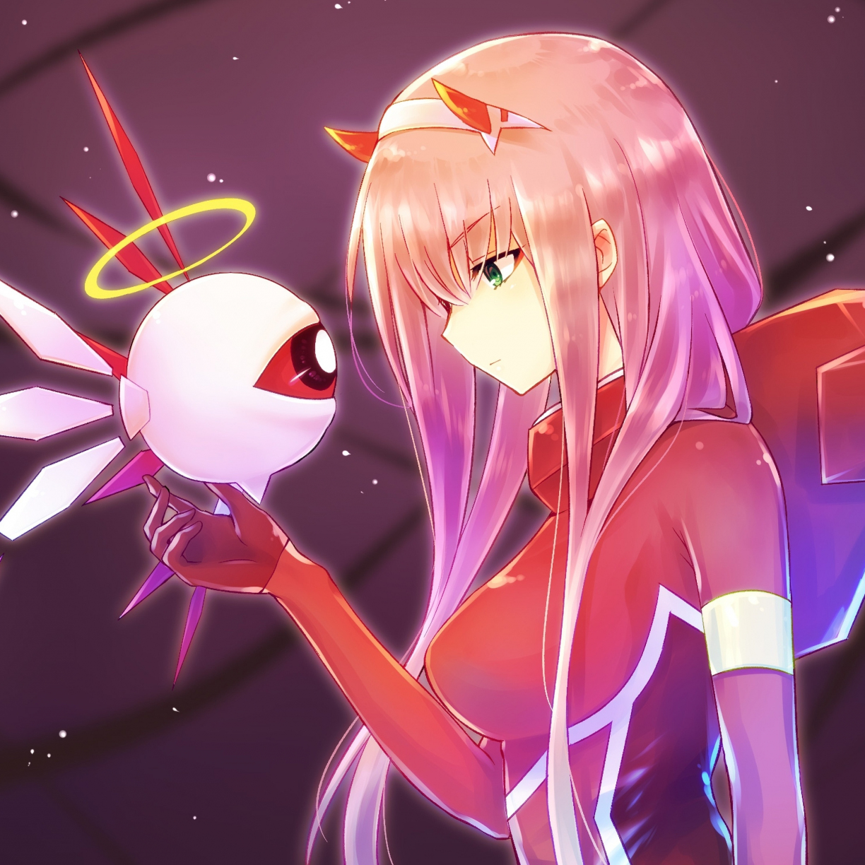 Anime Girl Robot Zero Two Long Hair Wallpaper Hd Image Picture Background 414432 