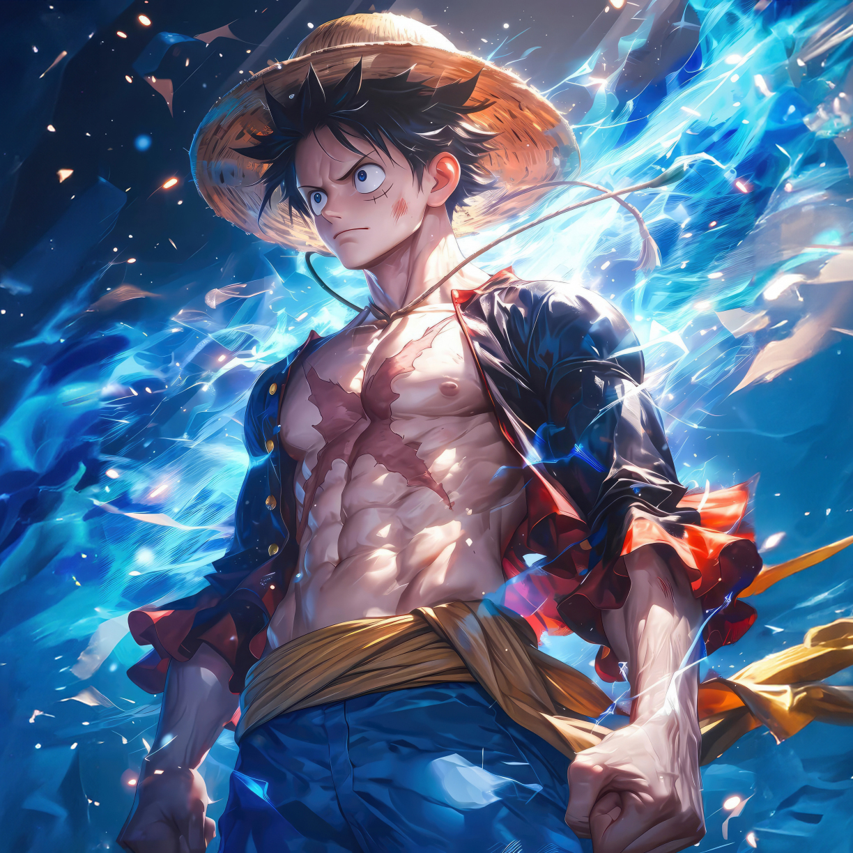 Wallpaper monkey d. luffy, pirate warrior, leader of pirates, anime desktop  wallpaper, hd image, picture, background, 5ac5f2 | wallpapersmug