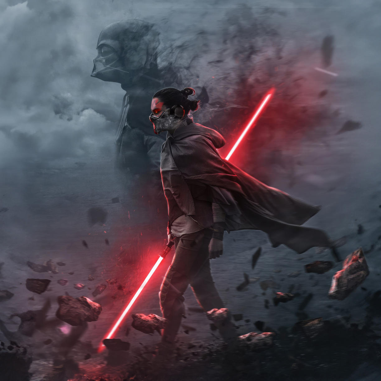 Wallpaper rey of star wars, fan art desktop wallpaper, hd image ...