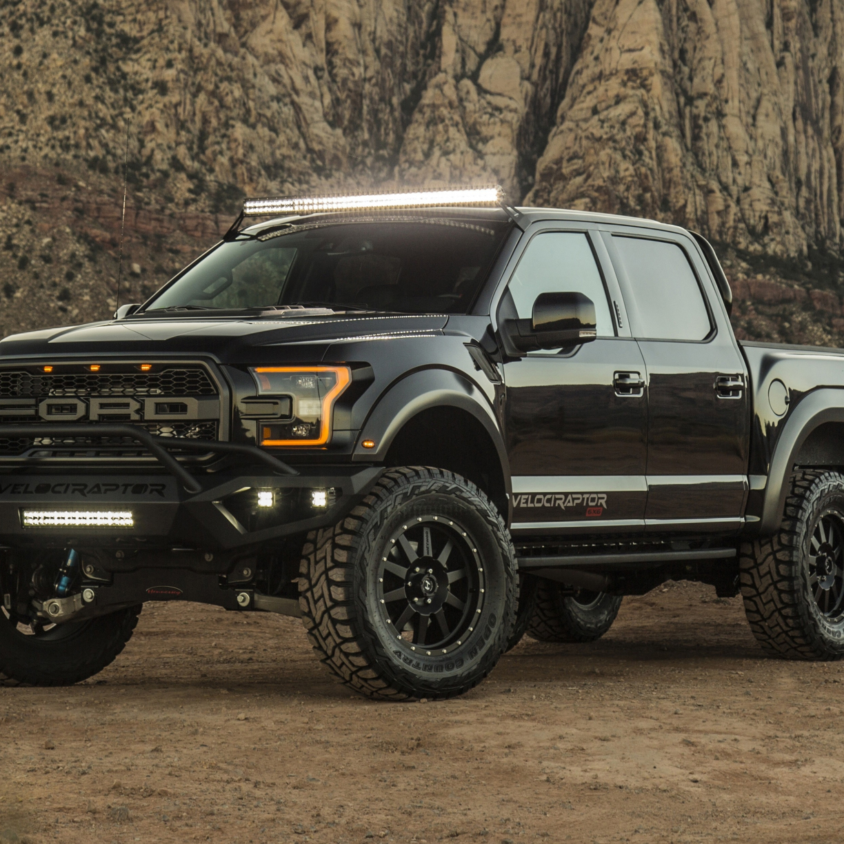 Wallpaper truck, hennessey velociraptor, black, 2018 desktop wallpaper ...