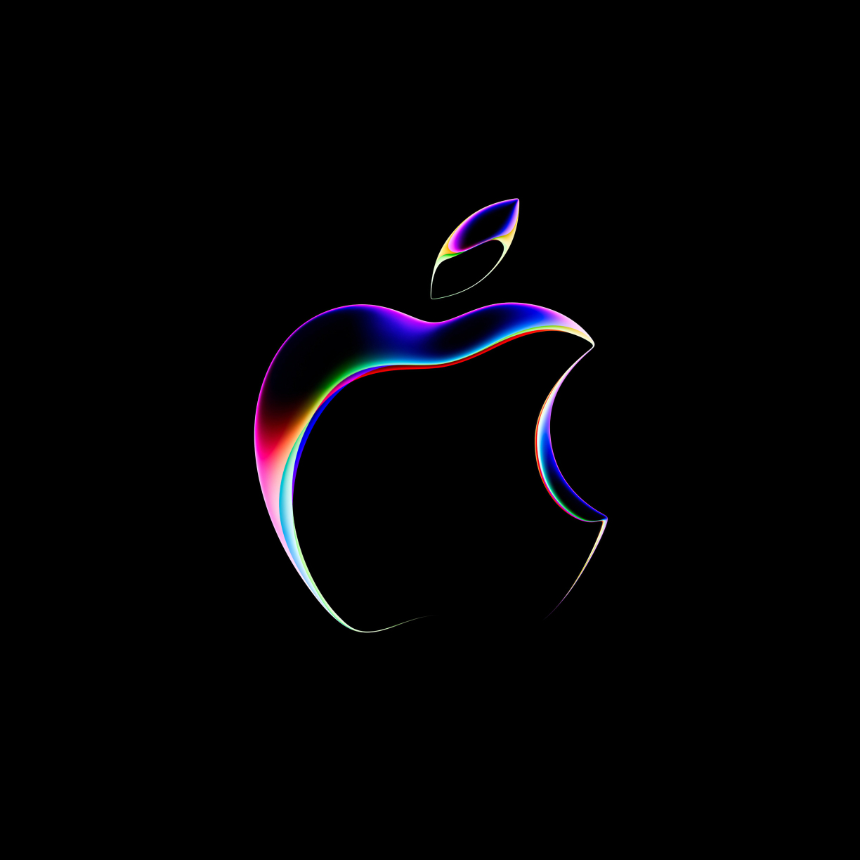 Wallpaper gradient dark logo, apple wwdc, 2023 desktop wallpaper, hd ...