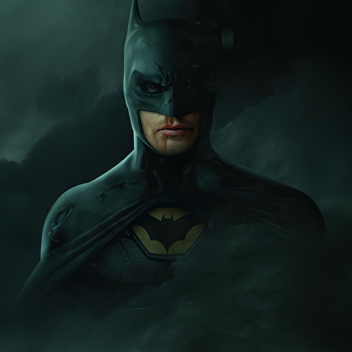 Wallpaper wounded batman, art desktop wallpaper, hd image, picture ...