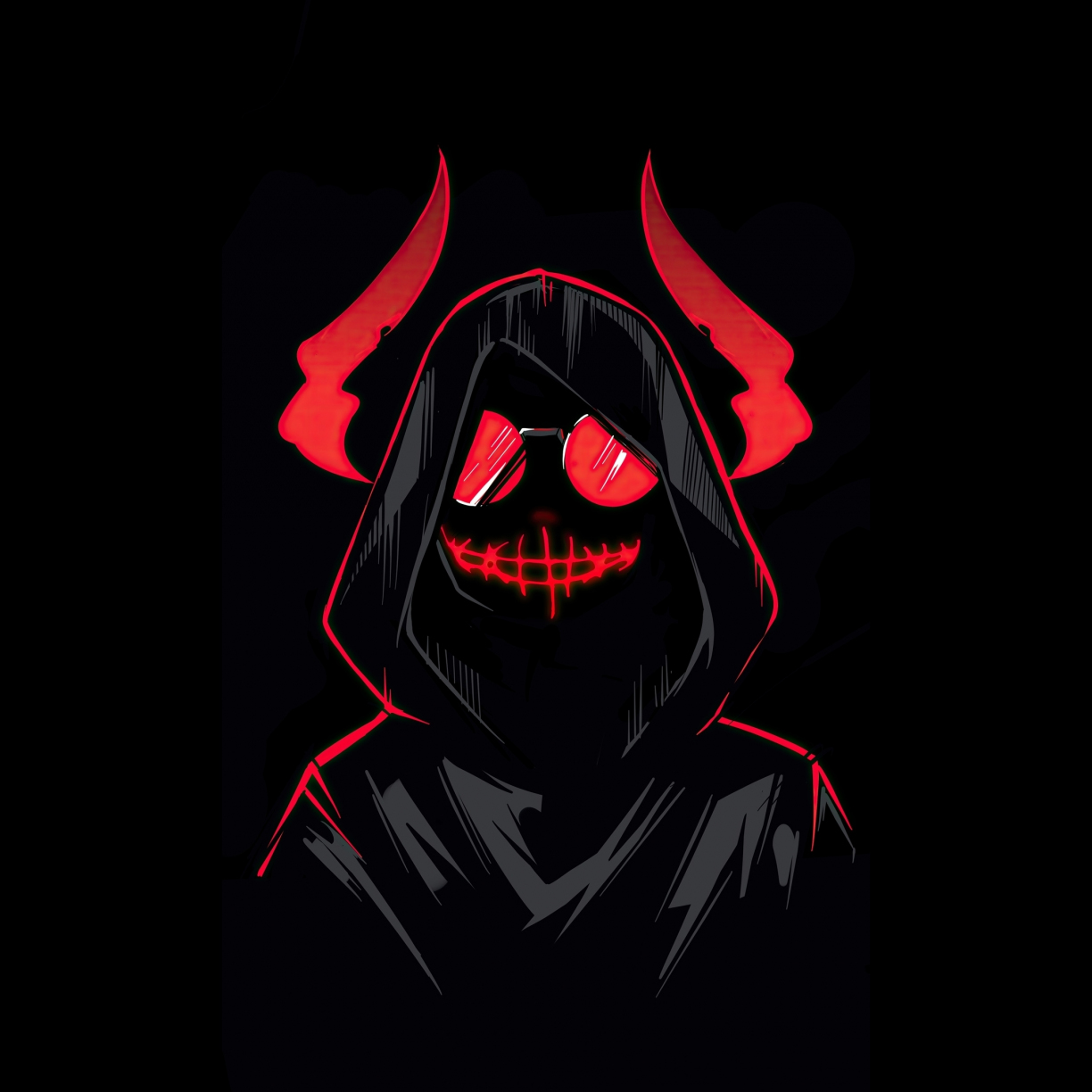 Wallpaper devil boy, dark & minimal art desktop wallpaper, hd image ...