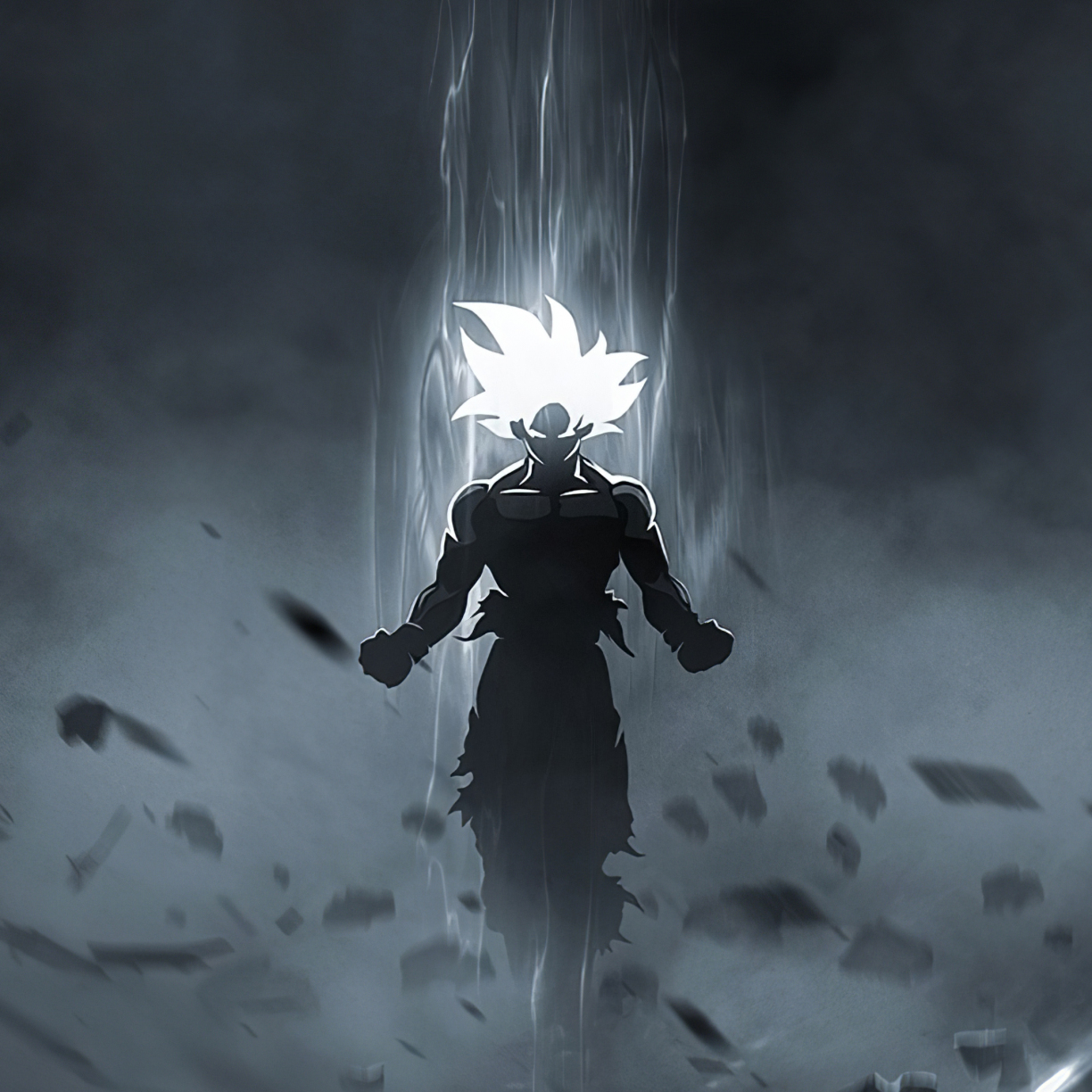 Wallpaper goku, anime art, glowing eyes and hair desktop wallpaper, hd  image, picture, background, bd1f8f | wallpapersmug