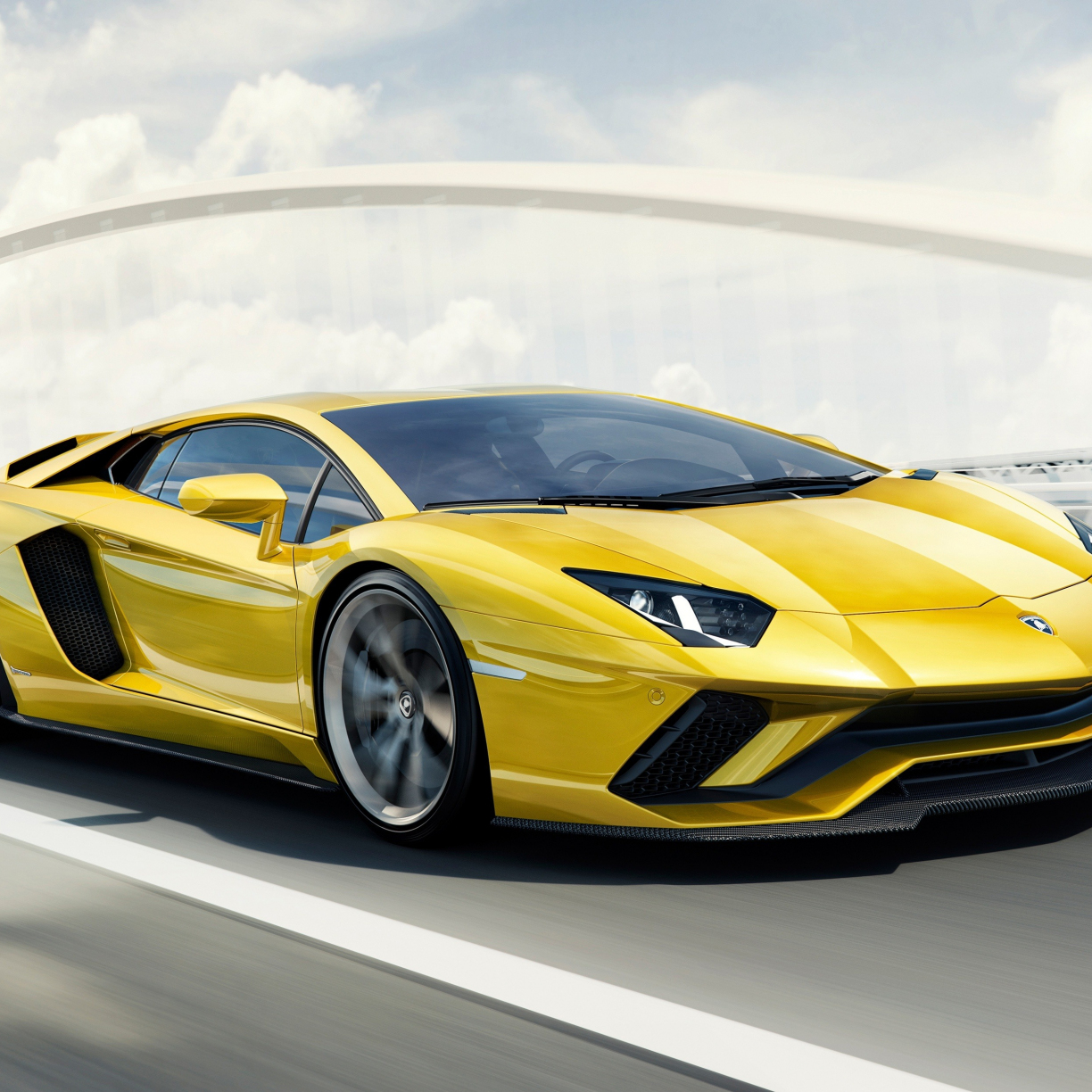 Wallpaper yellow supercar, lamborghini aventador desktop wallpaper, hd ...