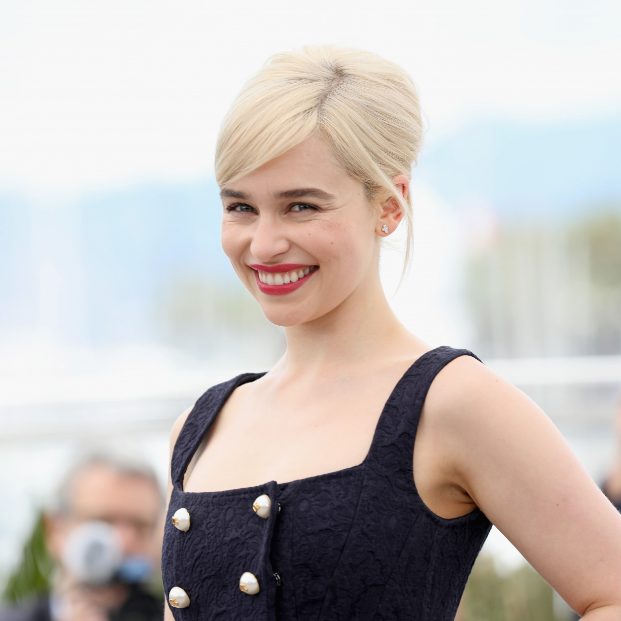 Wallpaper 2018, red lips, emilia clarke, smile desktop wallpaper, hd ...