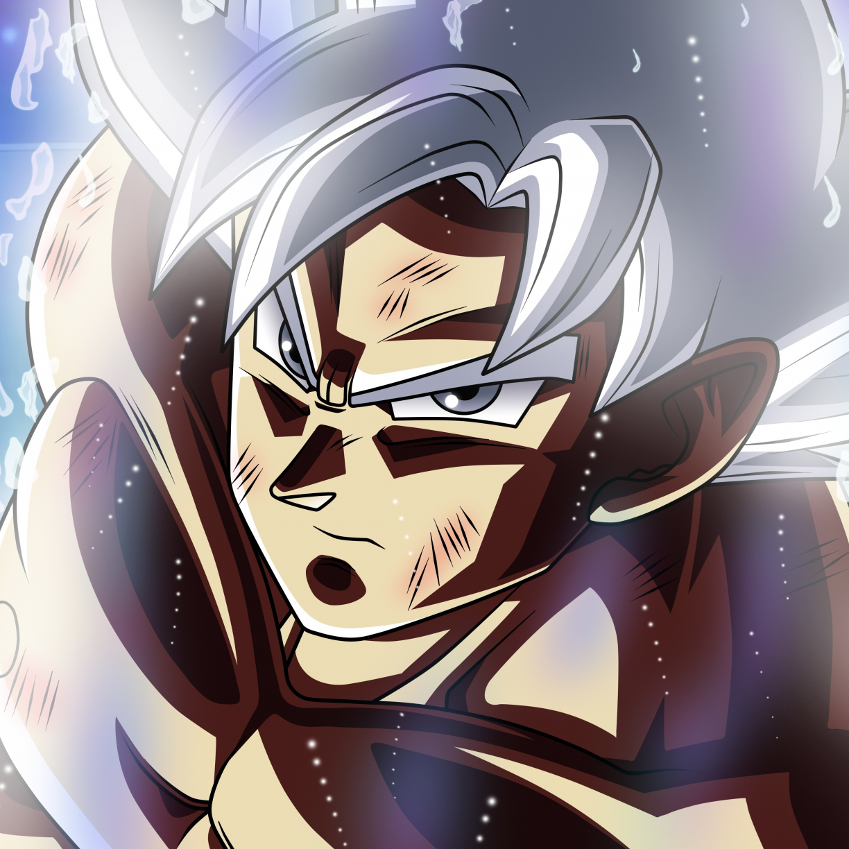 Wallpaper goku, ready for punch, anime desktop wallpaper, hd image ...