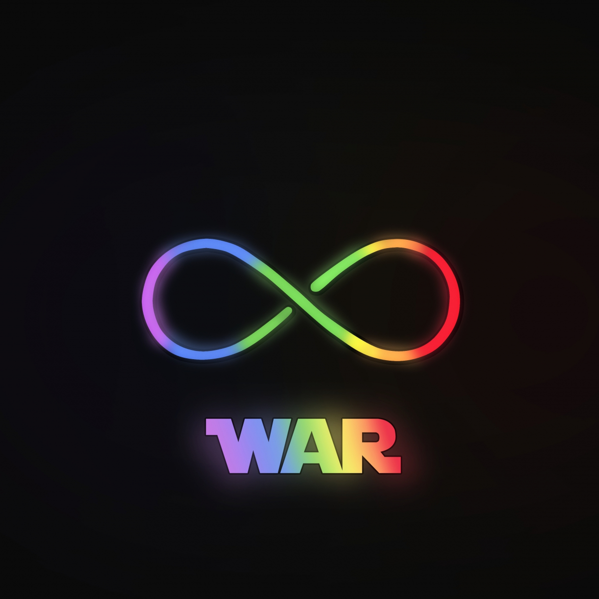 Desktop Wallpaper Infinity War Logo Neon Minimal Hd Image Picture Background D55c8d