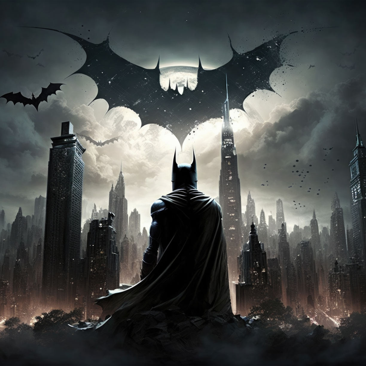 Wallpaper batman gotham, game, dark night, buildings, 2023 desktop ...