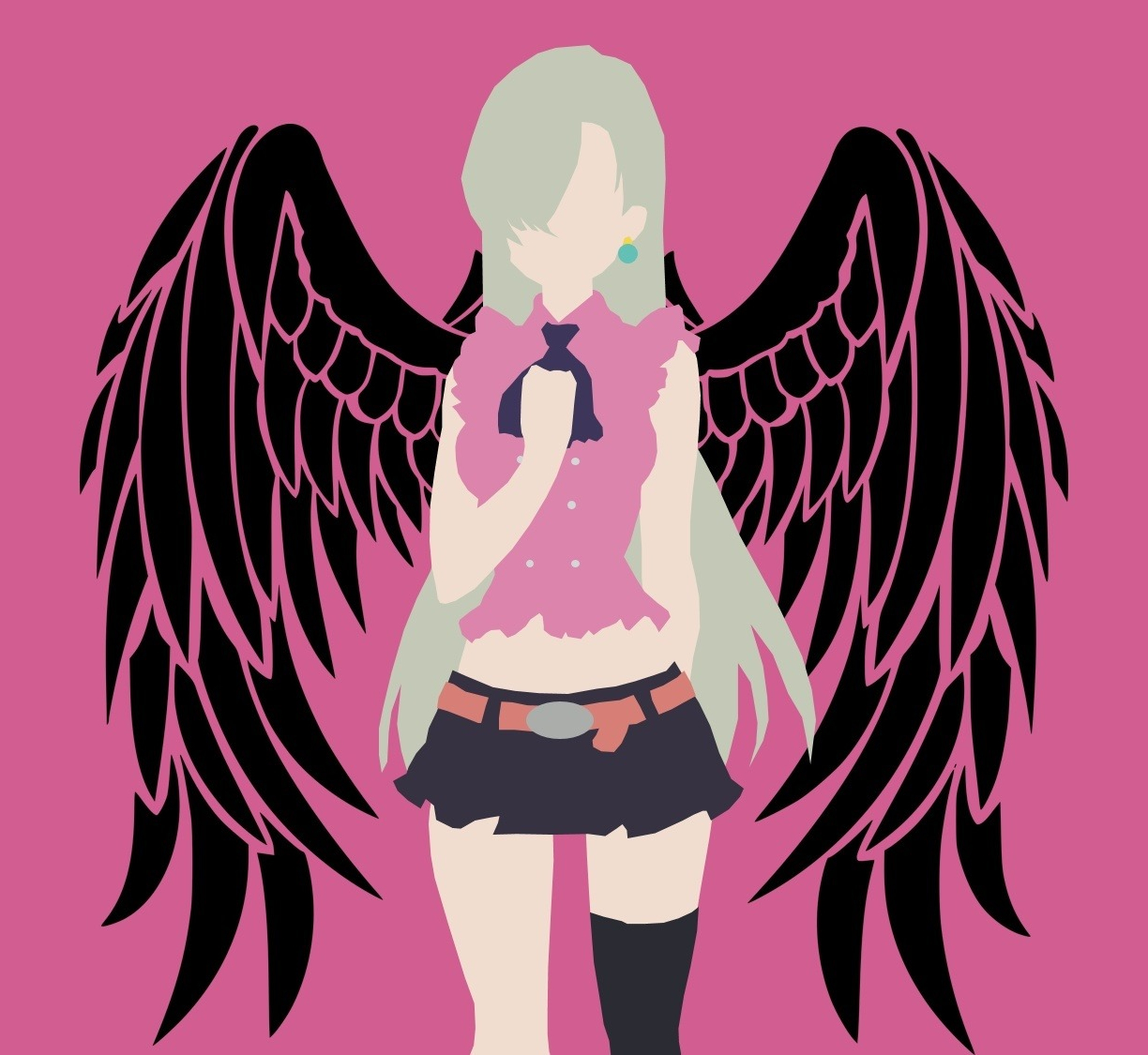 Wallpaper angel, minimal, elizabeth liones, nanatsu no taizai, anime girl  desktop wallpaper, hd image, picture, background, e1ed73 | wallpapersmug