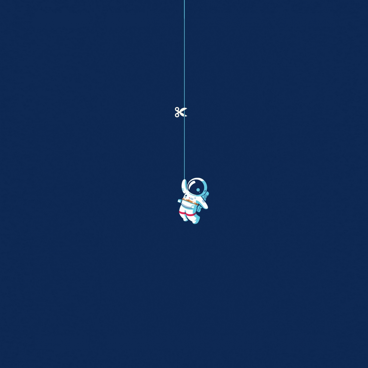 Wallpaper astronaut, hang, minimal desktop wallpaper, hd image, picture ...