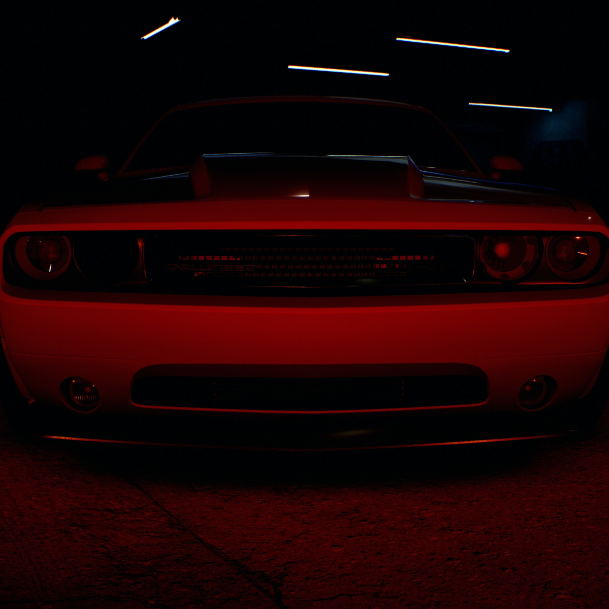 Wallpaper headlight, dodge challenger, video game, need for speed ...