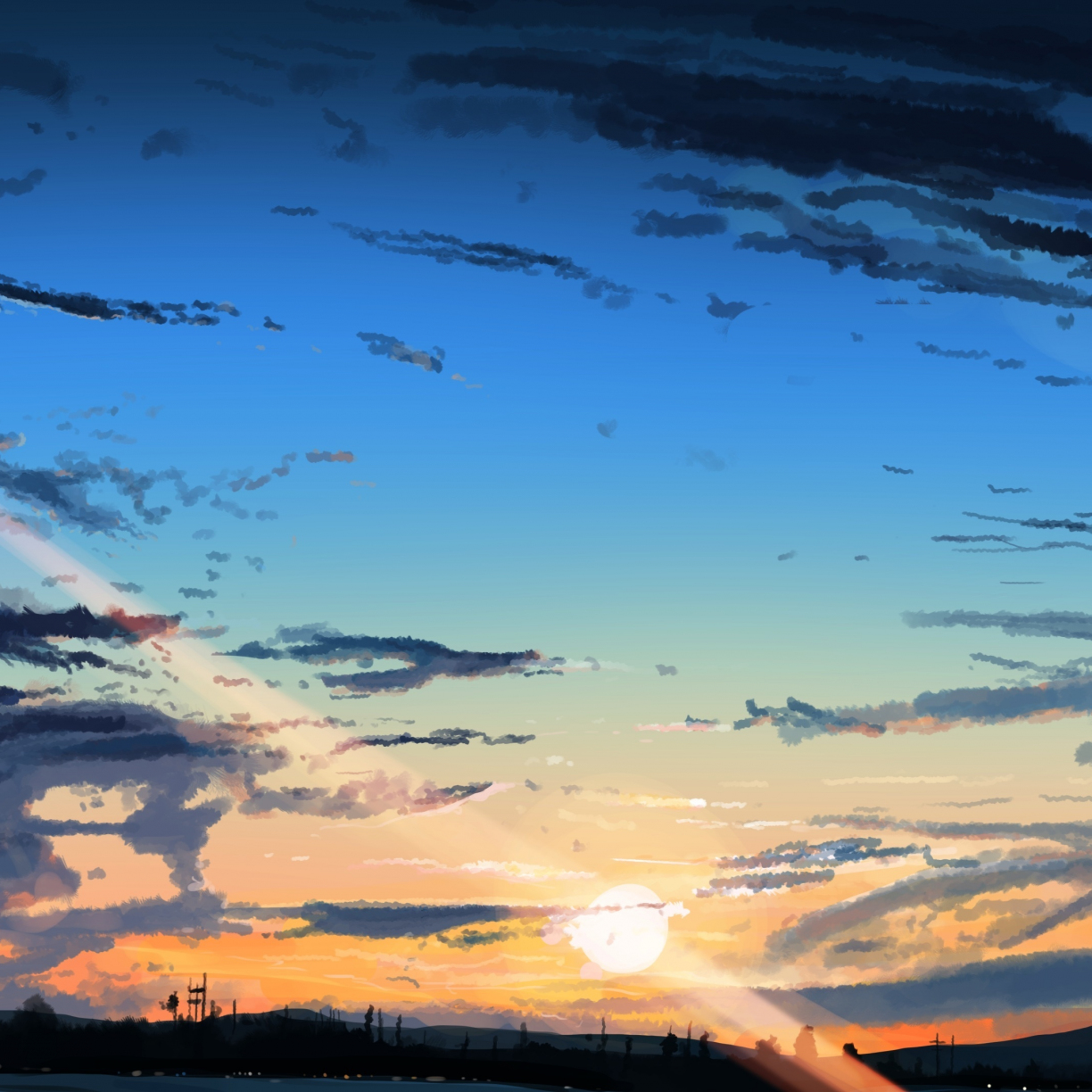 24++ Anime Sunset Desktop Wallpaper - Tachi Wallpaper