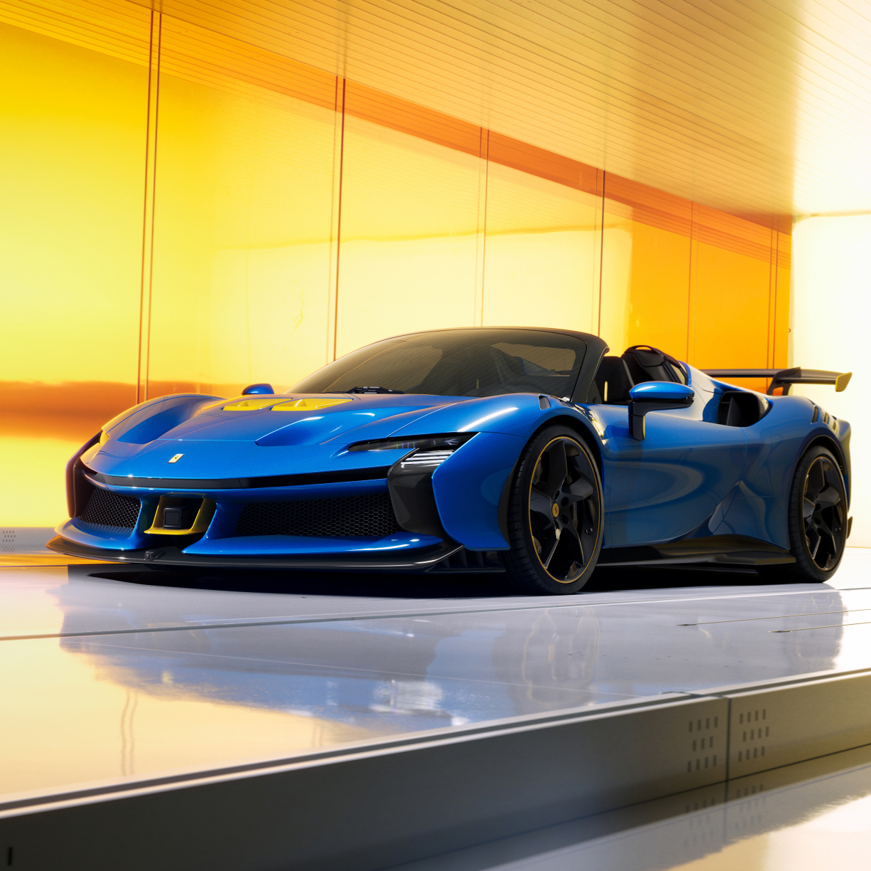 Wallpaper Ferrari Sf90 Xx Spider, Convertible Blue Sport Car, 2024 ...