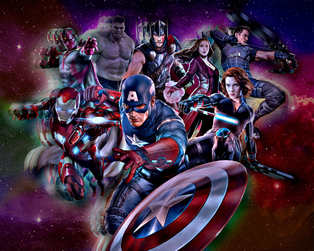 Download wallpaper 1280x1024 the avengers, marvel comics, superhero,  standard 5:4 fullscreen wallpaper, 1280x1024 hd background, 7652