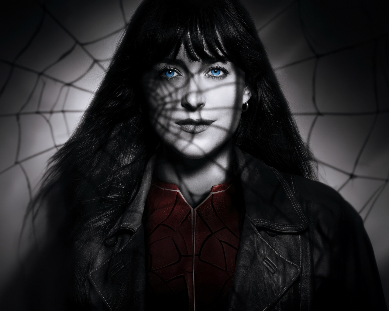 Download Wallpaper 1280x1024 Monochrome Dakota Johnson As Madame Web Fan Art Standard 54 