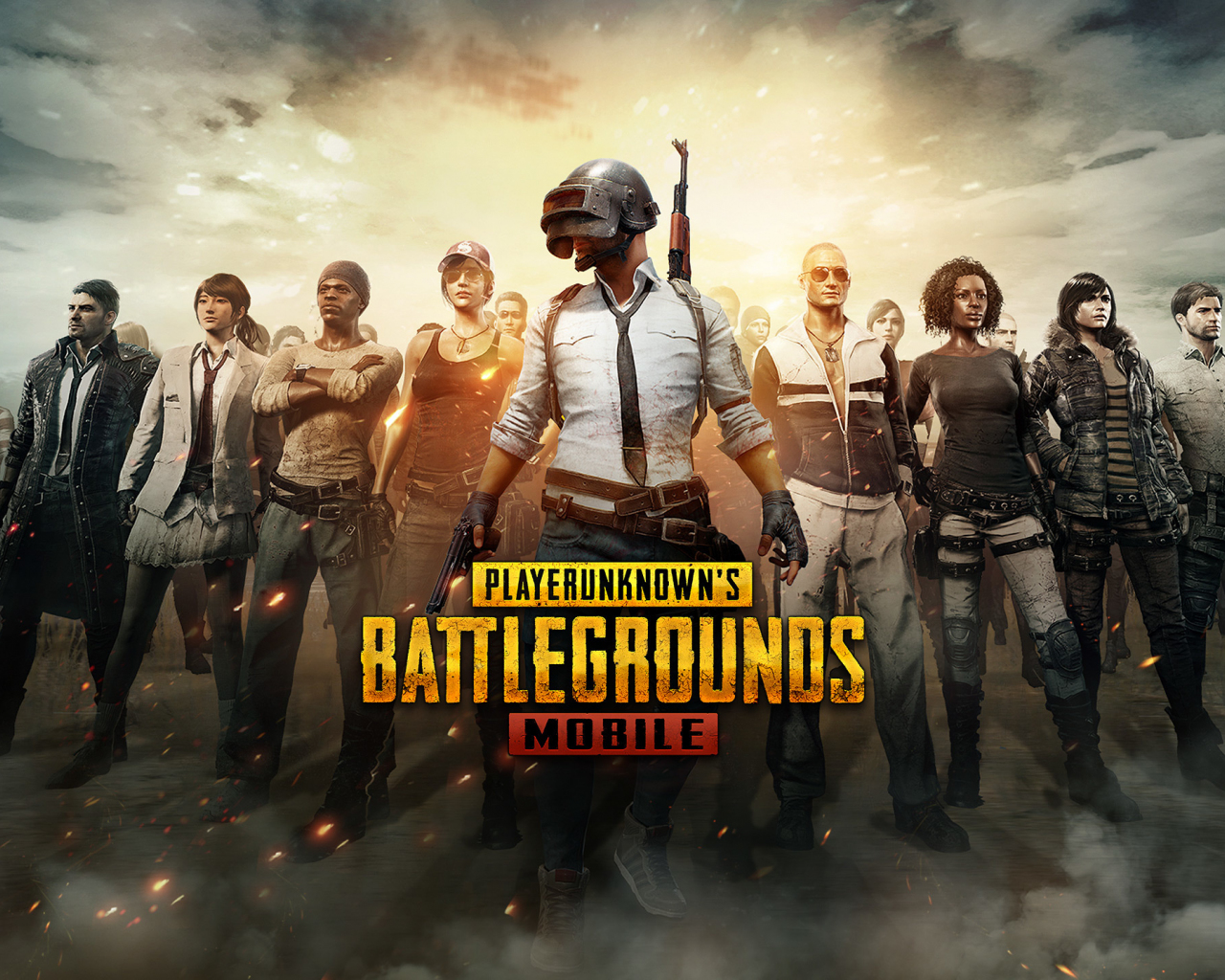 Download wallpaper 1280x1024 pubg mobile, android game, characters,  standard 5:4 fullscreen wallpaper, 1280x1024 hd background, 16108
