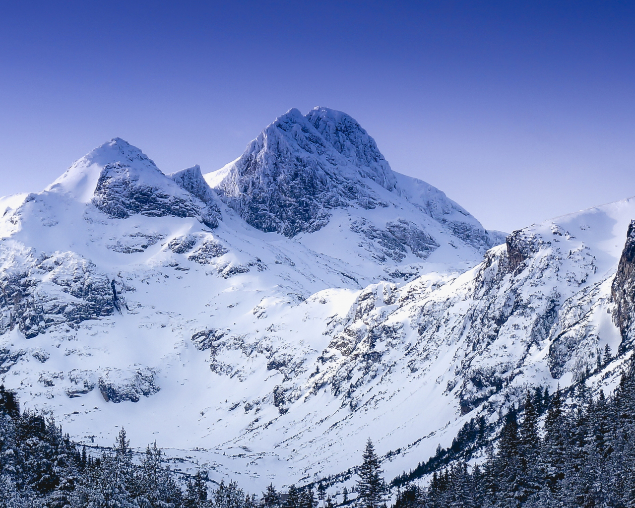Winter, glacier, mountain, nature, 1280x1024 wallpaper