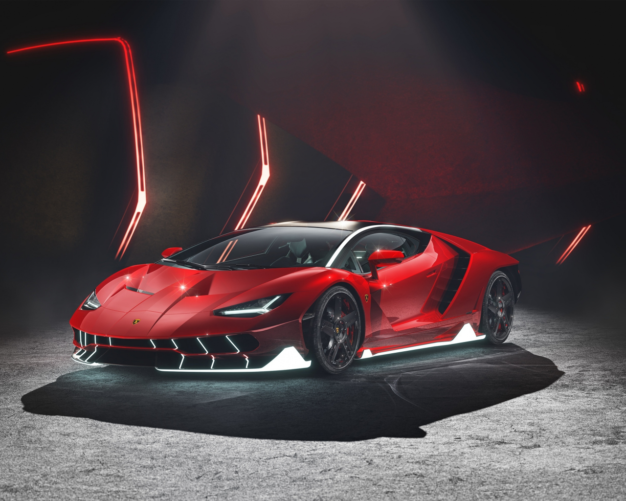 Download car, red lamborghini centenario 1280x1024 wallpaper, standard ...