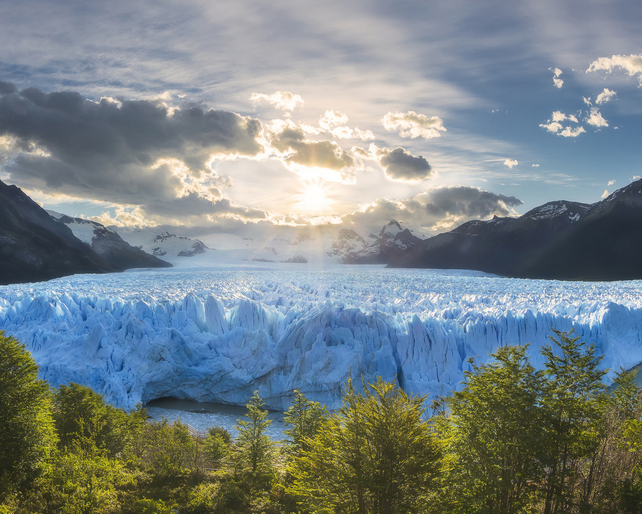 Iceberg, glacier lake, nature, 1280x1024 wallpaper