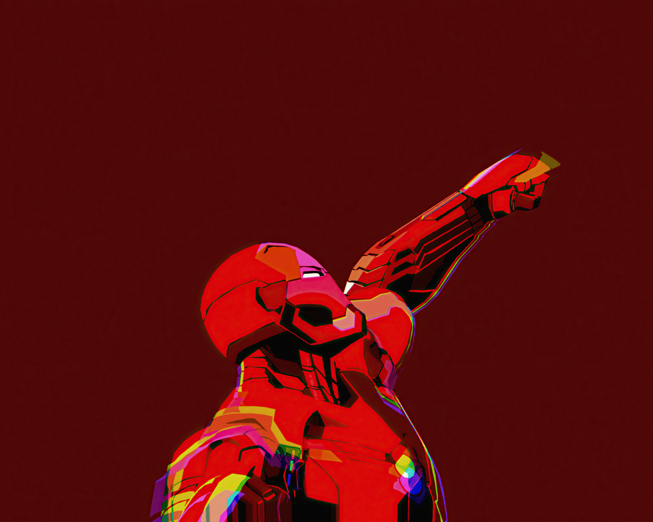 Download   1280x1024 Iron Man Minimal Art 2022 Standard 5 4   Iron Man Minimal Art 2022 