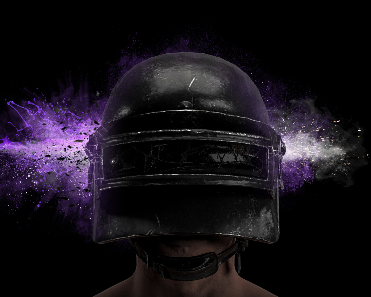 Download 1280x1024 Wallpaper Pubg Video Game Bullet Through Helmet